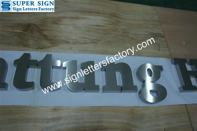 stainless steel corporate sign letters